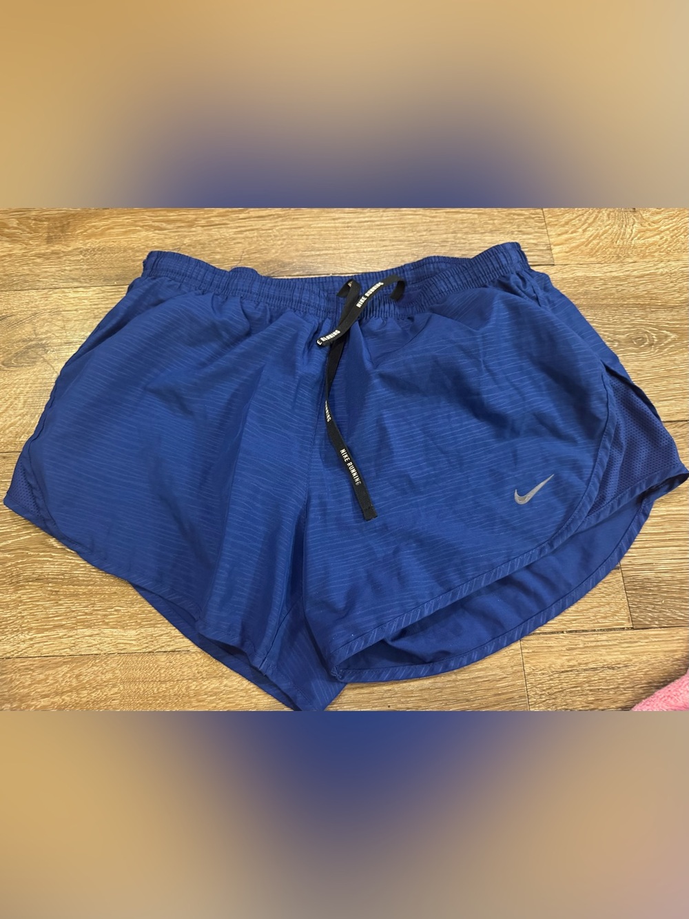 Nike Royal Blue Athletic Shorts with Black Drawstring
